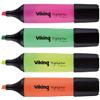 Viking HC1-5 Textmarker Farbig assortiert Breit Keilspitze 1 - 5 mm 4 Stück