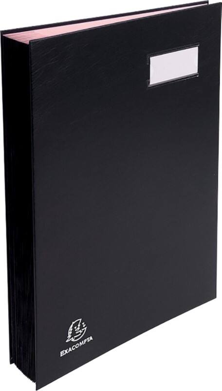 Parapheur Exacompta Direction A4 Noir PVC 24 x 35 cm