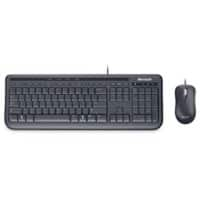 Ensemble clavier et souris Microsoft Souris filaire QWERTZ Noir 600