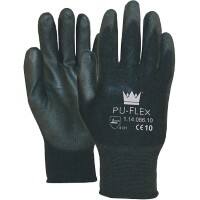 Handschuhe Flex Polyurethan Größe M Schwarz 1 Paar à 2 Handschuhe