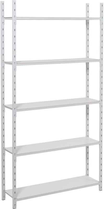 Rayonnage de départ MANORGA 5 étagères Acier galvanisé 1000 x 300 x 2000 mm Gris