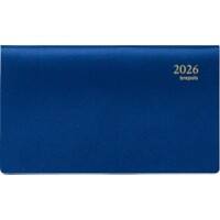 Agenda de poche Brepols Omniplan Genova 2026 1 Semaine sur 2 pages Allemand, Anglais, Français, Italien, Néerlandais, Espagnol Bleu 0,738,2058,06,2,0