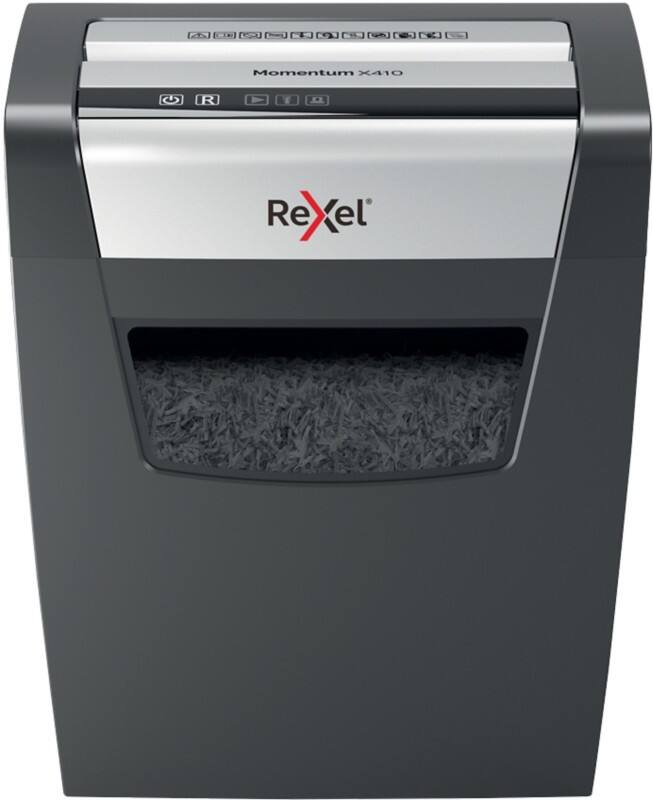 Destructeur de documents Rexel Momentum X410 Coupe croisée Niveau de sécurité P-4 10 feuilles
