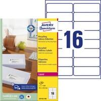 Avery LR7162-100 Universaletiketten A4 99,1 x 33,9 mm 100 Blatt à 16 Etiketten