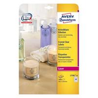 Avery Crystal Clear Etiketten DIN A4 Transparent 45,7 x 25,4 mm 40 Blatt à 25 Etiketten