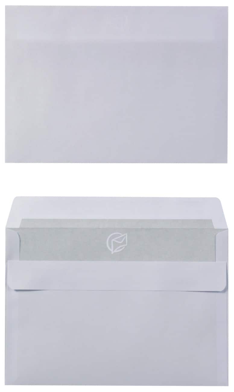 Enveloppes Office Depot C6 80 g/m² Blanc Sans Fenêtre Autocollante 100 Unités