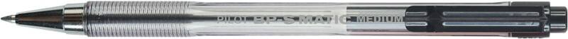 Pilot BP-S Matic Einziehbar Kugelschreiber Schwarz 0.4 mm Mittel Kegelförmig Nachfüllbar