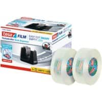 tesa Bandspender tesafilm Easy Cut SMART Schwarz 19 mm (B) x 33 m (L) Kunststoff Recycelt 100%