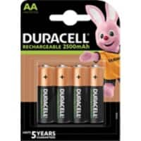 Duracell AA Wiederaufladbare Batterien Ultra Power LR6 2500 mAh NiMH 1,2 V 4 Stück