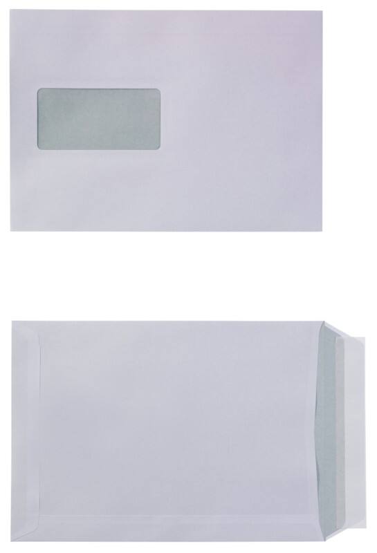 Enveloppes Viking C5 90 g/m² Avec fenêtre Bande adhésive Blanc 162 (l) x 229 (h) mm 500 Unités