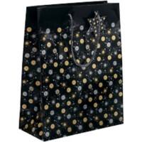 Pochette cadeau de Nöel Sigel Stardust Large Noir 157 g/m² 26 x 12 x 33 cm 5 Unités