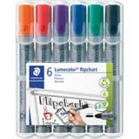 STAEDTLER Flipchart Marker 356 WP6 Rundspitze 2 mm Farbig assortiert 6 Stück