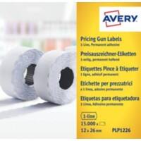 AVERY Zweckform Etiketten PLP1226 Weiß 2,6 x 1,2 cm 10 Pack à 1500 Etiketten