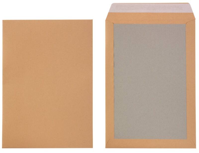 Enveloppes à dos carton Viking B4 Bande adhésive Brun 250 (L) x 353 (H) mm Sans Fenêtre 130 g/m² Recycled 100 Unités