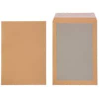 Enveloppes dos carton Viking B4 130 g/m² Marron Sans Fenêtre Bande adhésive 250 x 353 mm 100 Unités