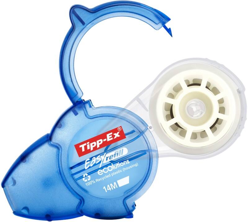 Recharge pour ruban correcteur Tipp-Ex ECOlutions Easy Refill 100% Recyclé Rechargeable 5 x 14 m