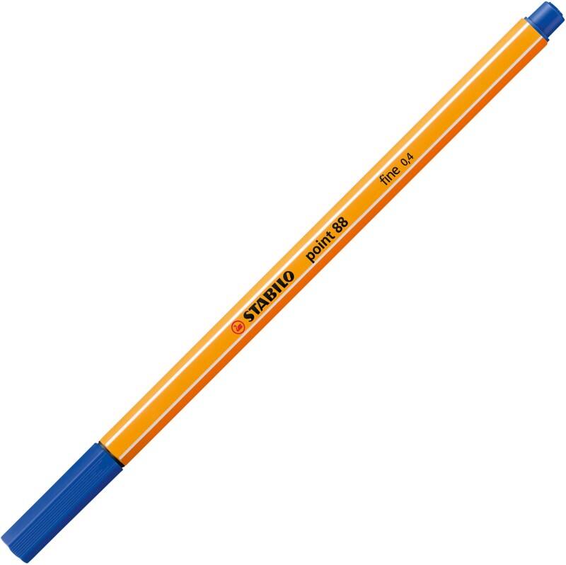 STABILO point 88 Fineliner 0.4 mm Rundspitze Blau