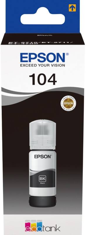 Epson 104 Original Nachfülltinte C13T00P140 Schwarz