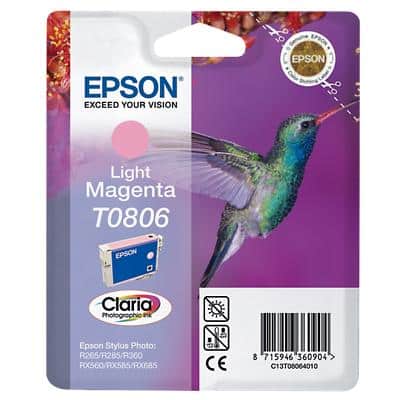 Epson T0806 Original Tintenpatrone C13T08064011 Hell Magenta