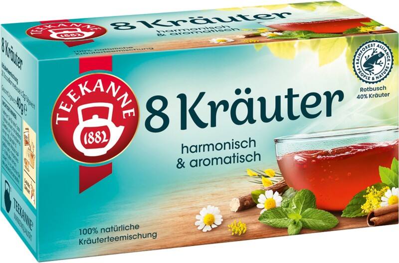 TEEKANNE 8 Kräuter Kräuter Tee 20 Stück à 2 g