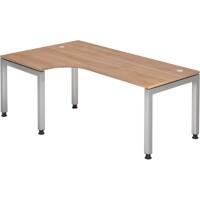 Bureau d’angle Hammerbacher J Series Noyer Bois Argenté 4 pieds 1200 x 2000 x 680 mm