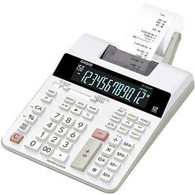 Calculatrice de bureau imprimante Casio FR-2650RC Avec rouleau 12 chiffres  Blanc | Viking Direct Switzerland