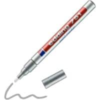 edding 751 Permanent Lackmarker Silber Fein Rundspitze 1 - 2 mm