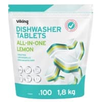 Tablettes pour lave-vaisselle Niceday Professional Tout-en-un Citron sans phosphate Parfum frais Paquet de 100