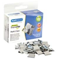 Rapesco Sugaclip 40 Clips Nachfüllung Medium Silber 4 mm 200 Stück