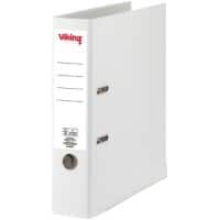 Viking Ordner A4 hoch 75 mm Weiss 2 Ringe PP (Polypropylen) Matt Hochformat