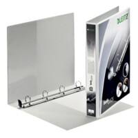 Classeur personnalisable Leitz Carton, polypropylène A4+ 4 anneaux 20 mm Blanc
