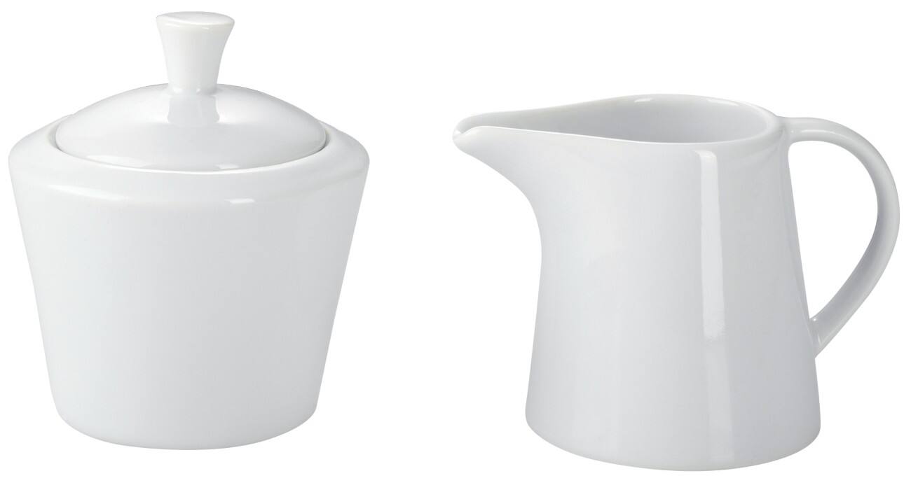 Sucrier et pot à lait Niceday 150 ml Blanc 2 Unités