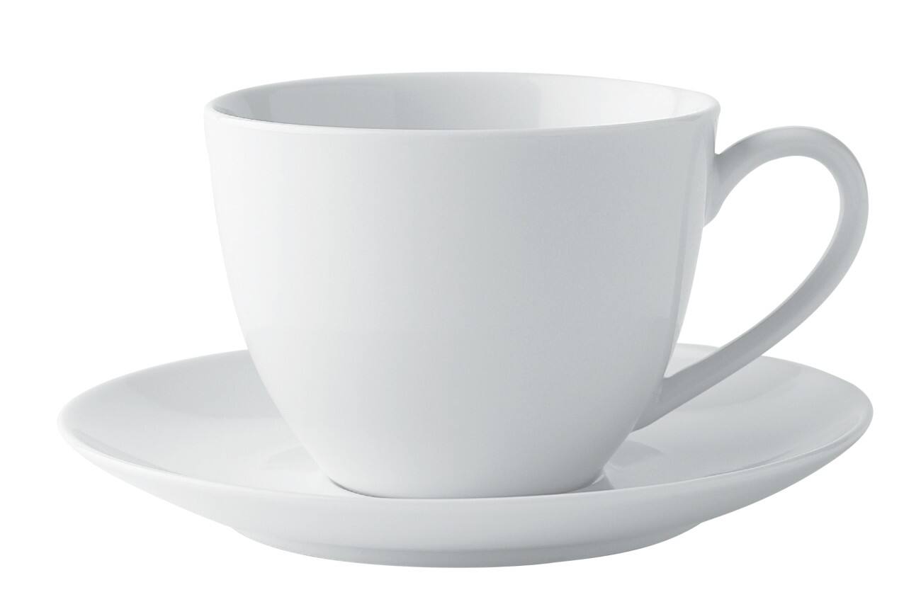 Tasses cappuccino avec soucoupes Niceday Cappuccino 300 ml Blanc 6 Liasses