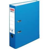 herlitz maX.file nature plus Ordner A4 80 mm Blau 2 Ringe Pappkarton, PP (Polypropylen) Texturiert Hochformat