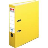 herlitz maX.file nature plus Ordner A4 80 mm Gelb 2 Ringe Pappkarton, PP (Polypropylen) Texturiert Hochformat