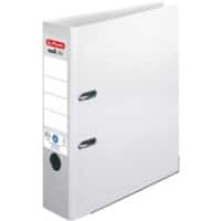 herlitz maX.file Ordner DIN A4 80 mm Weiß 2 Ringe Pappkarton Texturiert Hochformat