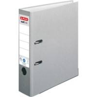 Classeur à levier herlitz MaX.file Nature Plus A4 8,0 cm 2 anneaux 100 % carton recyclé Portrait Gris