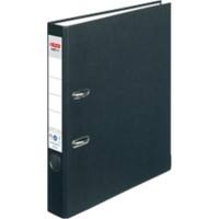 herlitz maX.file Ordner DIN A4 50 mm Schwarz 2 Ringe Pappkarton Texturiert Hochformat