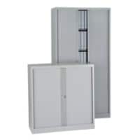 Armoires à portes rideaux Bisley Euro Argenté 1'000 x 430 x 1'979 mm