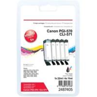 Viking PGI-570/CLI-571 Kompatibel Canon Tintenpatrone Schwarz, Cyan, Magenta, Gelb Multipack 5 Stück