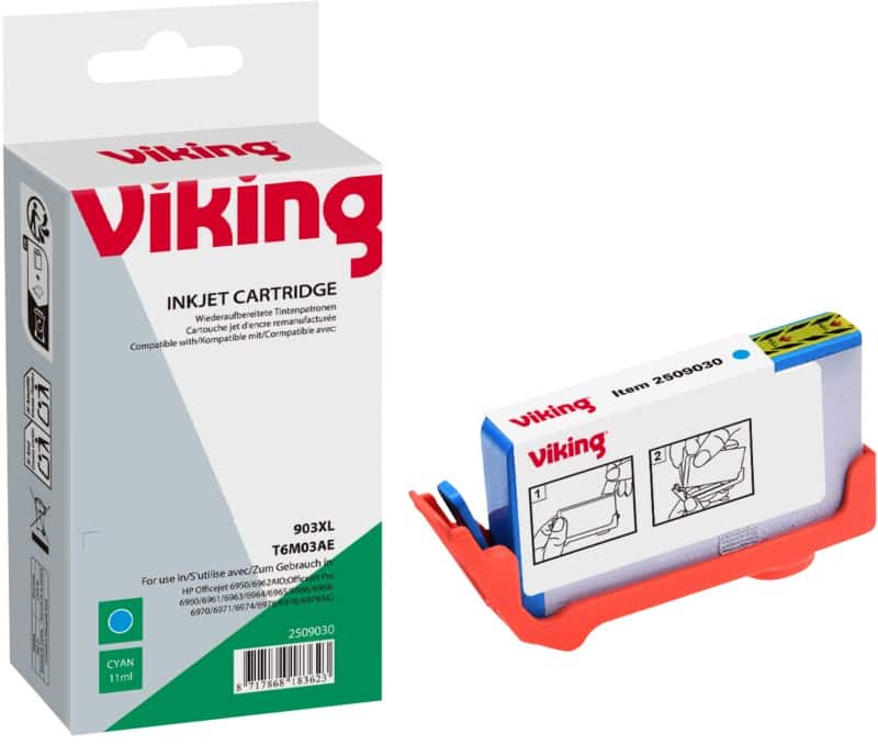 Viking 903XL Kompatibel HP Tintenpatrone T6M03AE Cyan