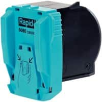 Rapid Super Strong Electric 5080 Heftklammernkassette 20993700 Verzinkter Stahl Blau 5000 Heftklammern