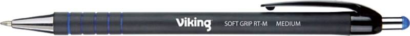 Stylo-bille Viking Soft Grip RT-M Rétractable Bleu 0,5 mm Moyen Ogive