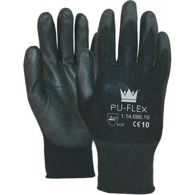 Handschuhe Flex Polyurethan Größe XL Schwarz 1 Paar à 2 Handschuhe
