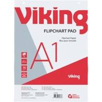 Viking Flipchart-Papier Blanko A1 70 g/m² 5 Stück à 40 Blatt