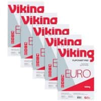 Bloc pour chevalet de conférence Viking Page blanche Euro 80 g/m² 5 Unités de 50 Feuilles 