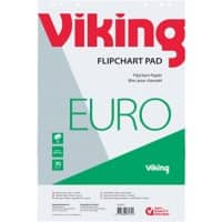 Viking Flipchart-Papier Euro Recycelt 70 g/m² Blanko 5 Stück à 20 Blatt