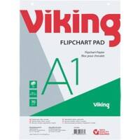 Bloc pour chevalet de conférence Viking Recycling Page blanche A1 70 g/m² 5 Unités de 20 Feuilles 