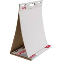 Viking Freihstehendes Table Top Flipchart 60 x 50 cm Weiss 20 Blatt