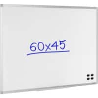 Viking wandmontierbares magnetisches Whiteboard lackierter Stahl 60 x 45 cm